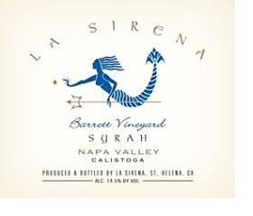 2007 La Sirena Syrah, Barrett Vineyards